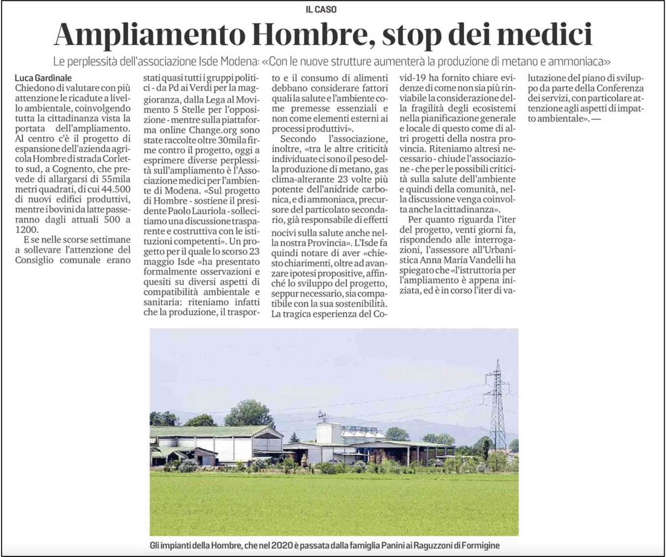 Gazzetta di Modena - 9 Giugno 2021